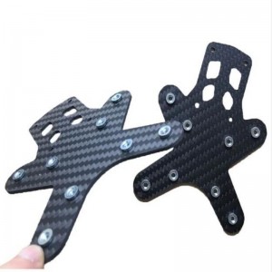 custom uav spare parts carbon fiber custom processing cnc machining parts for uav drone oem