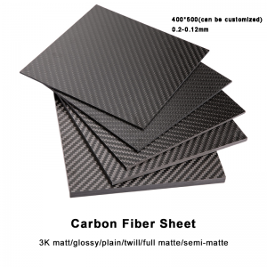 3K High strength carbon fiber sheet for sale